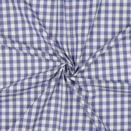 Baumwollpopeline garngefärbt - Vichy Karo 10mm *Vera* - Farbe