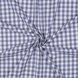 Baumwollpopeline garngefärbt - Vichy Karo 10mm...