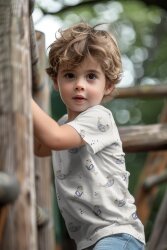 Baumwolljersey Digital Bio~Organic Seelöwen - creme