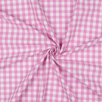 Baumwollpopeline garngefärbt - Vichy Karo 10mm *Vera* - Farbe