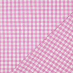 Baumwollpopeline garngefärbt - Vichy Karo 10mm *Vera* - hellpink