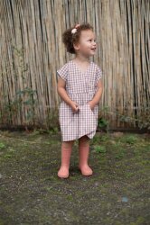 Baumwollpopeline garngefärbt - Vichy Karo 10mm *Vera* - hellpink