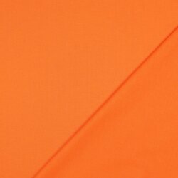 Baumwollpopeline *Vera* Uni - leuchtend orange