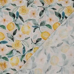 Musselin Digital LEMONS - PEACH