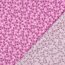 Baumwollpopeline Bio~Organic Blumen - PURPLE