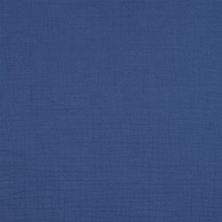 Musselin Uni *Vera*  - mitternachtsblau