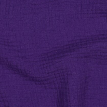 Musselin Uni *Vera*  - dunkelviolett