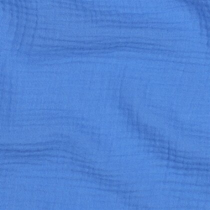 Musselin Uni *Gerda* BIO~Organic - ozeanblau