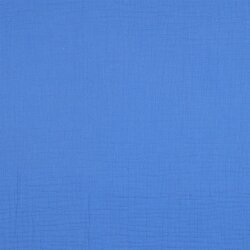 Musselin Uni *Gerda* BIO~Organic - ozeanblau