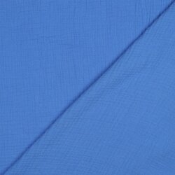 Musselin Uni *Gerda* BIO~Organic - ozeanblau