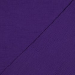 Musselin Uni *Gerda* BIO~Organic - dunkelviolett