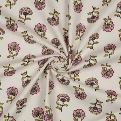 Canvas Blumenregen - creme/rosa