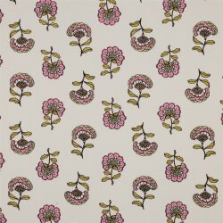 Canvas Blumenregen - creme/rosa