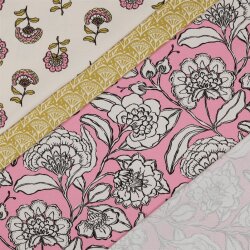 Canvas große Blumen - rosa