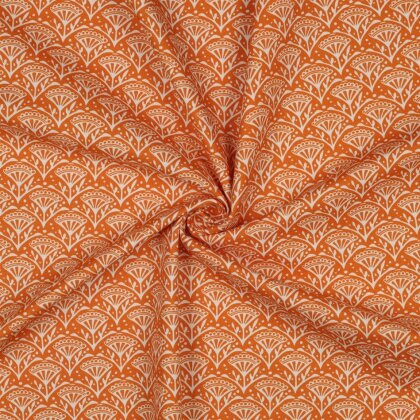 Canvas Blumenfächer - orange