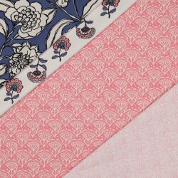 Canvas Blumenfächer - rosa