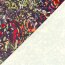 Polyester Satin bunte Kleckse - stahlgrau