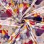 Polyester Satin bunte Kunst - hellaltrosa