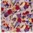 Polyester Satin bunte Kunst - hellaltrosa