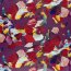 Polyester Satin bunte Kunst - lila