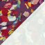 Polyester Satin bunte Kunst - lila