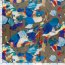 Polyester Satin bunte Kunst - kaltbraun