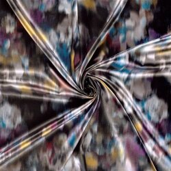 Polyester Satin verschwommene Kunst - stahlblau