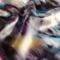 Polyester Satin verschwommene Kunst - stahlblau