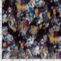 Polyester Satin verschwommene Kunst - stahlblau
