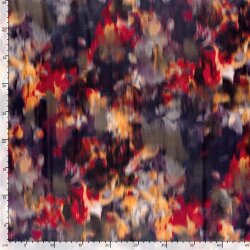 Polyester Satin verschwommene Kunst - tiefrot