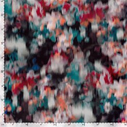 Polyester Satin verschwommene Kunst - koralle
