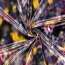 Polyester Satin verschwommene Kunst - lila