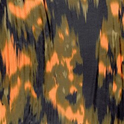 Polyester Satin große Farbtupfen - dunkelblau
