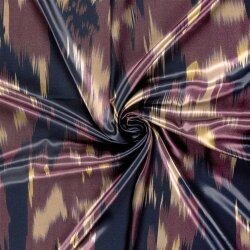 Polyester Satin große Farbtupfen - lila