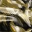 Polyester Satin große Farbtupfen - schwarz