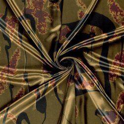 Polyester Satin Kunst - kaltbraun
