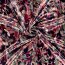 Polyester Satin bunte Tierfellkunst - dunkelrot