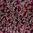Polyester Satin bunte Tierfellkunst - dunkelrot