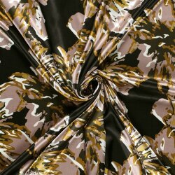 Polyester Satin Blüten - oliv