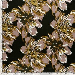 Polyester Satin Blüten - oliv
