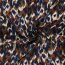 Polyester Satin Samt verschwommene Kreise - dunkelblau