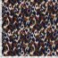 Polyester Satin Samt verschwommene Kreise - dunkelblau