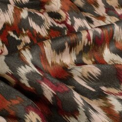 Polyester Satin Samt verschwommene Kreise - antikpink
