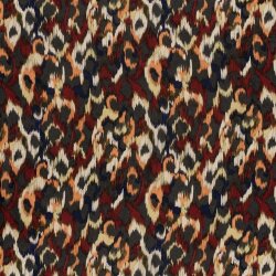 Polyester Satin Samt verschwommene Kreise - kaltbraun