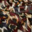 Polyester Satin Samt verschwommene Kreise - kaltbraun