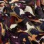 Polyester Satin Samt abstrakte Blätterranken - salbei