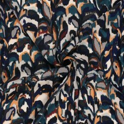 Polyester Satin Samt abstrakte Blätterranken