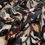 Polyester Satin Samt abstrakte Blätterranken