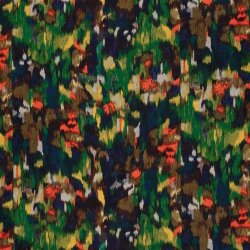 Polyester Satin Samt bunte Kunst - stahlblau