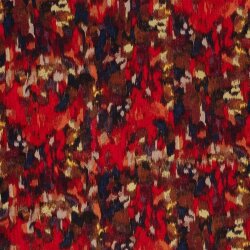 Polyester Satin Samt bunte Kunst - tiefrot
